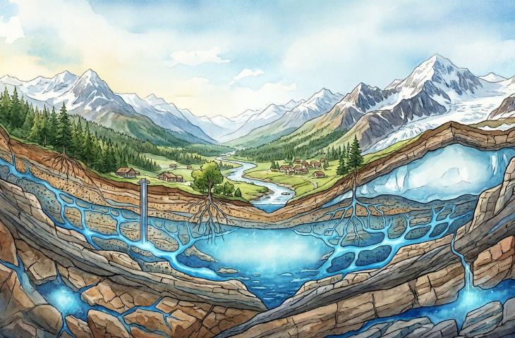 Il valore dell’acqua che non vediamo tra falde, ghiacciai e riserve invisibili