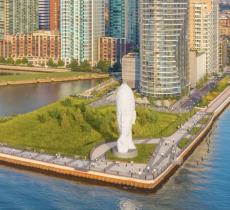 Water’s soul: la scultura di New York che “zittisce” tutti per riflettere
