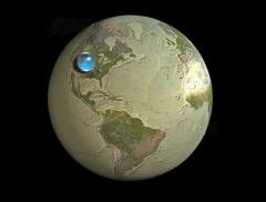 Ecco come sarebbe la Terra senza acqua