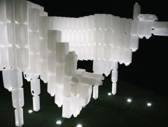 Light Marina Bay: l'arte con le bottiglie di plastica 