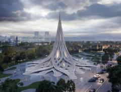 Una torre di design per la raccolta dell’acqua piovana