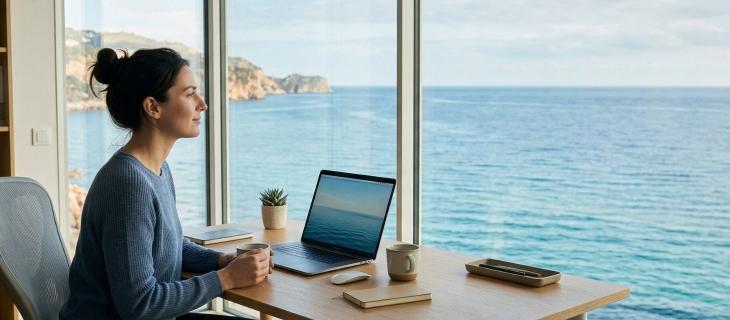 L’effetto "Blue Mind" e il potere calmante dell’acqua visiva a lavoro